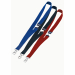 Cordoncini in tessuto portabadge colore blu, larghezza 20mm lunghezza 44cm. Dotati di chiusura antisoffocamento e di morsetto in metallo. Confezione da 10 pezzi.