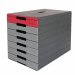 Cassettiera con 7 cassetti dotati di apposito spazio per l’etichettatura mediante etichette adesive incluse, personalizzabili a mano o con il software gratuito online DURAPRINT®
. Per documenti fino al formato C4
. Può essere etichettato con etichette ade
