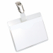 Tasca aperta per un veloce riposizionamento dell'inserto anche con clip agganciata. Clip orientabile in plastica colorata. Fornito con cartoncino certificato pefc.