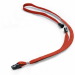 Cordoncino in tessuto larghezza 10mm con chiusura di sicurezza e clip finale a pinza per l'aggancio a portabadge. Lunghezza 44 cm. Adatto al pass di sicurezza 8118 e tutti i badge durable dotati di asola di aggancio.