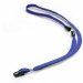 Cordoncino in tessuto larghezza 10mm con chiusura di sicurezza e clip finale a pinza per l'aggancio a portabadge. lLunghezza 44 cm. Adatto al pass di sicurezza 8118 e tutti i badge durable dotati di asola di aggancio.