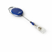 Chiocciola YO-YO ovale realizzata in metallo cromato con gancio integrato nella chiocciola. Consente un facile e veloce accesso a tutti i portanome e portabadge con foro di aggancio. Dotato di fascetta trasparente con bottone a pressione. Lunghezza filo r