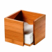 Portatovaglioli in bamboo 19x19x10cm colore naturale Leone