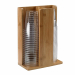Portabicchieri in bamboo 21x11x30cm colore naturale Leone