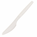 Coltello  realizzato in CPLA , ovvero PLA Cristallizzato, polimero derivato del mais resistente fino a 85°C. Biodegradabile e compostabile secondo norma EN13432. 
• Dimensioni : 16 cm
• Peso unitario: 4.5 gr
• Colore: bianco