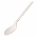 Cucchiaio realizzato in CPLA , ovvero PLA Cristallizzato, polimero derivato del mais resistente fino a 85°C. Biodegradabile e compostabile secondo norma EN13432. 
• Dimensioni : 16 cm
• Peso unitario: 4.56gr
• Colore: bianco