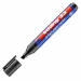 Marcatore indelebile brillante universale specialmente studiato per scrivere su carta e cartone, ma idoneo anche per scrivere su plastica, metallo e vetro. Inchiostro pigmentato a base d'acqua che non passa la carta. Punta scalpello 1,5-5,0mm. Colore: ner