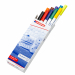 MARCATORE PER TESSUTO. RESISTENTE ALLA LUCE E AL LAVAGGIO FINO A 60°. INCHIOSTRO PIGMENTATO A BASE D'ACQUA, INODORE. PUNTA CONICA TRATTO 1MM. CAPPUCCIO VENTILATO (CONFORME ISO 11540) ASTUCCIO DA 10 COLORI: NERO, ROSSO, BLU, VERDE, GIALLO, ARANCIO, MARRONE