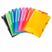 Ricoperte di una leggera pellicola plastica protettiva, le cartellette con elastici Maxi Capacity hanno la capacità di una scatola archivio con dorso da 35mm. Resistenti e durevoli, sono disponibili in 10 colori assortiti: arancio - azzurro - blu scuro - 