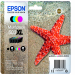 Cartucce di inchiostro Epson Multipack BK/C/M/Y serie 603XL Stella Marina,  C/M/Y 4ml cad / K 8,9ml