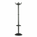 Appendiabiti da terra con stelo in metallo e in plastica. Dotato di 8 supporti in plastica e testa girevole. Dimensioni: 168x40cm