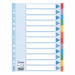 Striscia perforata rinforzata sulla prima pagina
12 tasti colorati per una facile classificazione
. Perforazione universale a 11 fori. 
Formato A4
. Cartoncino robusto 160 gr/mq.
 In cartoncino riciclato di alta qualità certificato Blue Angel.