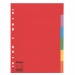 Intercalari in cartoncino riciclato (certificazione Blue Angel) da 160 gr. Dotati di 6 tacche neutre colorate (colori assortiti). Foratura universale. Formato A4.