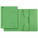 Cartelline 3 lembi Leitz in resistente cartoncino da 430g. Colori 3 (Blu, Rosso, Verde). Alette incollate. Cordonatura multipla delle alette. Cartoncino 430 gsm. Filigranatura indice frontale.