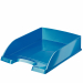 Vaschetta Plus Wow in robusto polistirene, sovrapponibile in verticale o a sbalzo. Contiene documenti fi no al formato 22x30cm. Dimensioni: 25,5x35,7x7cm.