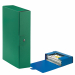 Scatola progetto EUROBOX realizzata in Presspan biverniciato da 1mm. Superficie esterna goffrata con effetto extra bright. Chiusura 1 bottone. Formato utile 25x35cm.