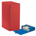 Scatola progetto EUROBOX realizzata in Presspan biverniciato da 1mm. Superficie esterna goffrata con effetto extra bright. Chiusura 1 bottone. Formato utile 25x35cm.