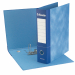 Registratore con meccanismo a leva rivestito in cartone blu (spessore 2 mm), con originale grafica nuvolata all'esterno ed effetto retinato di uguale tonalità all'interno. Foro per l'estrazione ed ampia etichetta stampata sul dorso per favorire la persona
