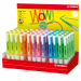 Espositore da banco con 48 evidenziatori in 6 colori pastello assortiti.