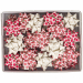 Stelle nastro in carta erba 100% riciclata. Fantasie assortite natale.