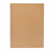 Quaderno con rilegatura a spirale elegante in argento dalla superficie opaca. 70 fogli interni in carta da 90 g/m2 microforate. Copertina in cartoncino da 290 g/m2, retrocopertina in cartoncino da 350 g/m2 che rappresenta una base solida che permette di s