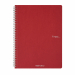 Quaderno con rilegatura a spirale elegante in argento dalla superficie opaca. 70 fogli interni in carta da 90 g/m2 microforate. Copertina in cartoncino da 290 g/m2, retrocopertina in cartoncino da 350 g/m2 che rappresenta una base solida che permette di s