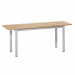 Panca a 5 posti con doghe in legno verniciato naturale e struttura portante in tubo d’acciaio verniciata Grigio RAL 7035 . Fornita montata. Dimensioni: L150 x P35 x H45cm - peso 12,7kg