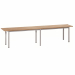 Panca a 6 posti con doghe in legno verniciato naturale e struttura portante in tubo d’acciaio verniciata Grigio RAL 7035 . Fornita montata. Dimensioni: L200 x P35 x H45cm - peso 16kg
