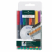 Busta 8 colori. Marcatore adatto alla maggior parte delle superfici, ideale per lucidi, CD e tutte le superfici lisce. Speciale gomma sul retro che lo rende cancellabile. Astuccio da 8 colori: nero, marrone, verde, blu, viola, rosso, arancio e giallo. Pun