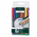 Busta 8 colori. Marcatore adatto alla maggior parte delle superfici, ideale per lucidi, CD e tutte le superfici lisce. Speciale gomma sul retro che lo rende cancellabile. 
Punta 1,0mm.