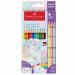 Matite colorate Colour Grip 10 pz nei colori standard + 3 matite Sparkle nei colori pastello. Fusto con forma ergonomica triangolare, mina resistente. Realizzate con legno certificato FSC.