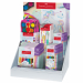 Espositore Special Edition Unicorn con 15 astucci matite colorate Colour Grip 10+3, 10 astucci matite colorate Colour Grip 18+6, 5 astucci pennelli Soft-Touch pastel, 3 astucci acquerelli Connector.