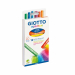 Pastello ad olio tondo fascettato. Colori ricchi e coprenti, si stendono con facilita'. F.to gigante per una grande riserva di colore: lunghezza 7cm, diametro 10mm.