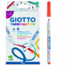 Pennarelli con speciali inchiostri glitter in 8 diversi colori. Cappuccio ventilato, punta che non rientra, tappo di sicurezza. Inchiostri sicuri a base acqua. Lavabili dalle mani e dai tessuti, in lavatrice a 40°.