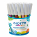 Secchiello da 48 pennarelli formato maxi (assortimento di 12 colori - 4 pz per colore)
Facili da impugnare, punta grande antirientro in fibra super resistente diam. 5mm. 
Inchiostri innocui, ottima lavabilita' da mani e tessuti. 
Cappuccio bianco ventilat