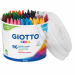 Pastello a cera tondo, fascettato diametro 8.5mm,  lunghezza 90mm.Colori ricchi, vivaci e coprenti. L'ottima qualità delle cere utilizzate rende questi pastelli facili da stendere e perfetti per tutte le tecniche di coloritura, compreso il graffito. Formu
