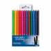 Penna punta sintetica indeformabile Made in Italy con inchiostro a base d'acqua. Tratto da 0.5mm preciso e pulito è ideale per scrivere, disegnare e sottolineare con originalità. Fusto tondo nel colore dell inchiostro nella nuova versione metal. Astuccio 