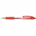 Penna a sfera con meccanismo a scatto. Punta in acciaio inox. Sfera in carburo tugsteno. Inchiostro gel a base d'acqua. Impugnatura in gomma antiscivolo. Refill autopulente. Scrittura morbida e scorrevole. 
Punta 0,5mm. Colore: rosso.