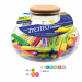 Boccia 168 evidenziatori con colori assortiti. Inchiostro a base d'acqua che asciuga rapidamente su tutti i tipi di carta normale, autoricalcante e fax. Punta scalpello con tratto 1,0-5,0mm. Assortimento colori: 60 x giallo, 24 x arancione, 24x fucsia, 12