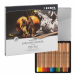 Set 24 matite colorate per uso professionale. Mina maggiorata da 3,7mm composta da pigmenti permanenti. Intensi e brillanti per sfumature e sottotoni infiniti.