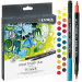 Aqua Brush Duo è una penna con punta a pennello per artisti, designers e amatori di ogni età. Le due punte sono estremamente resistenti e consentono un lungo impiego senza perdere la qualità iniziale. Da un lato la punta a pennello (4 mm) permette di util