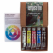 Tempera fine Primary Set comprende 5 tubetti da 20ml (colori primari, nero e bianco).