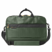 Borsa a 2 manici Office Bag JOB in tessuto tecnico colore verde, interno con doppio vano centrale con tasche porta documenti e tasca imbottita porta Notebook 15