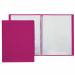 Portalistino in Naturene (polipropilene) con copertina fucsia e flessibile. Le 50 buste sono fisse e aperte sul lato superiore. Finitura buccia di arancia. Formato contenuto 22x30cm. Made in Italy