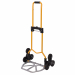 Carrello per scale pieghevole in acciaio. Portata massima: 70kg. Peso del prodotto: 4,1kg. Dimensioni:100x50,5x42 cm. Dimensioni da chiuso: 73x50x11,5cm. Dimensoni della pedana in alluminio: 38,5x28cm. Dotato di 6 ruote per scale da 10cm (4''). Prodotto d