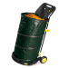 Carrello raccoglifoglie in acciaio verniciato con sacco pop up e pratici ganci per fissare rastrelli su entrambi i lati. Completo di paletta raccogli foglie e ruote robuste per una maggiore mobilità. Capacità 150Lt. Dimensioni: H108 x P52 x L60cm.Articolo