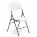 Sedia HORECA pieghevole di colore bianco. Struttura in acciaio verniciato con vernici epossidiche color grigio e top in HDPE di colore bianco pieghevole. Dimensioni: H88 x P50 x L45cm - 5kg.Articolo destinato ad esclusivo uso domestico. Non adatto ad uso 