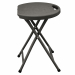 Sgabello HORECA pieghevole di colore noce. Struttura in acciaio verniciato con vernici epossidiche color grigio e top in HDPE di colore noce pieghevole. Dimensioni: H44 x P30 x L30cm - 1,7kg.Articolo destinato ad esclusivo uso domestico. Non adatto ad uso