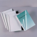 Cartelline A4 con fronte in PVC trasparente 150mic e retro in cartoncino bianco 240gr.