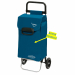 Carrello con struttura in alluminio, resistente e leggera. Carello 2 ruote da 17cm. Capacità 60L.